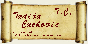 Tadija Čučković vizit kartica